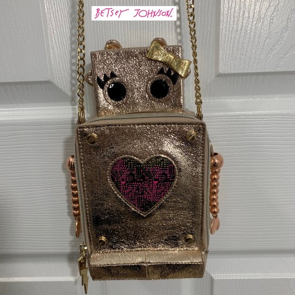 Betsey Johnson Handbags - NWOT  --  Betsey Johnson Kitsch "Love Machine" Robot Bag